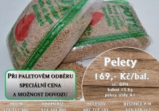 Nabídka dřevěných pelet 