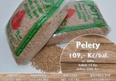 DŘEVĚNÉ PELETY