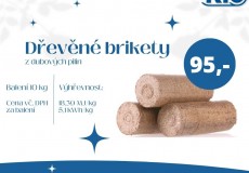 Brikety z dubových pilin