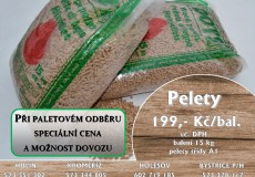Nabídka dřevěných pelet