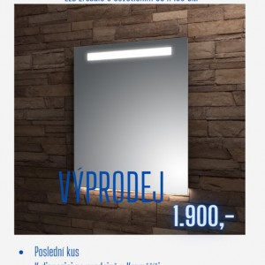 VÝPRODEJ ZRCADLA